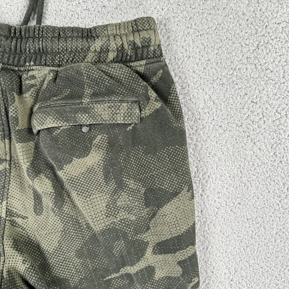 Under Armour Sweatpants Men Large Fitted Green Camouflage Joggers Cold Gear
